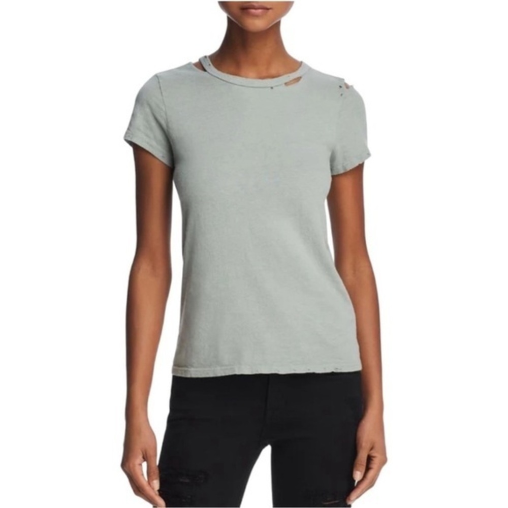 Pam & Gela distressed T NWT